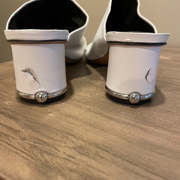 Rebecca Minkoff Aceline Mule White Heel Sandal - Picture 6 of 8